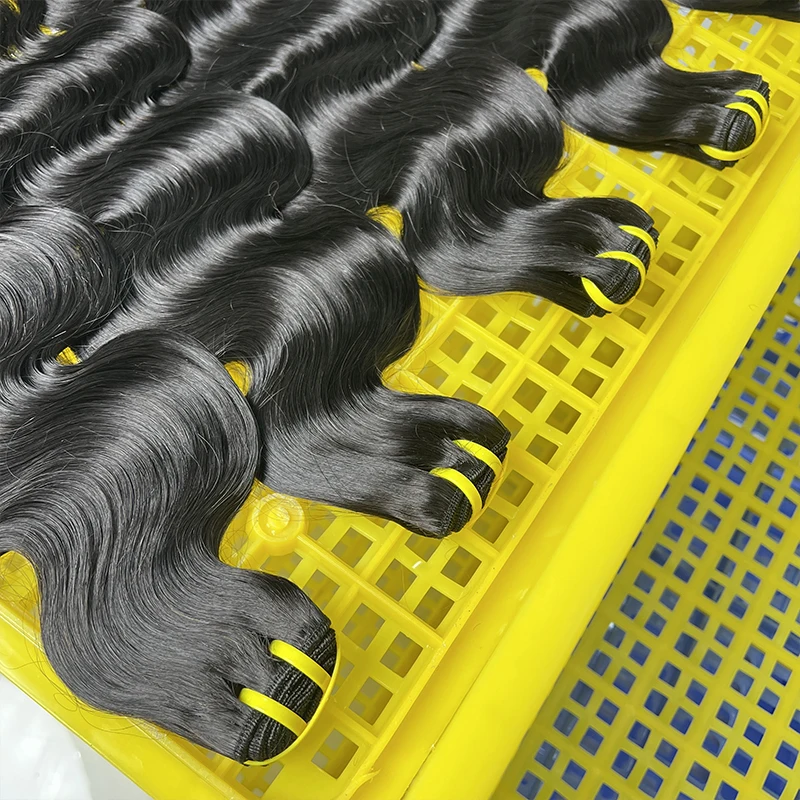 GDYLuxury 100% Unbehandeltes Echthaar Body Wave Bündel Vietnamesische Rohe Jungfrau-Haarverlängerungen Doppelt Gewebt Natürliche Farbe 10-30 Zoll – Detail 13
