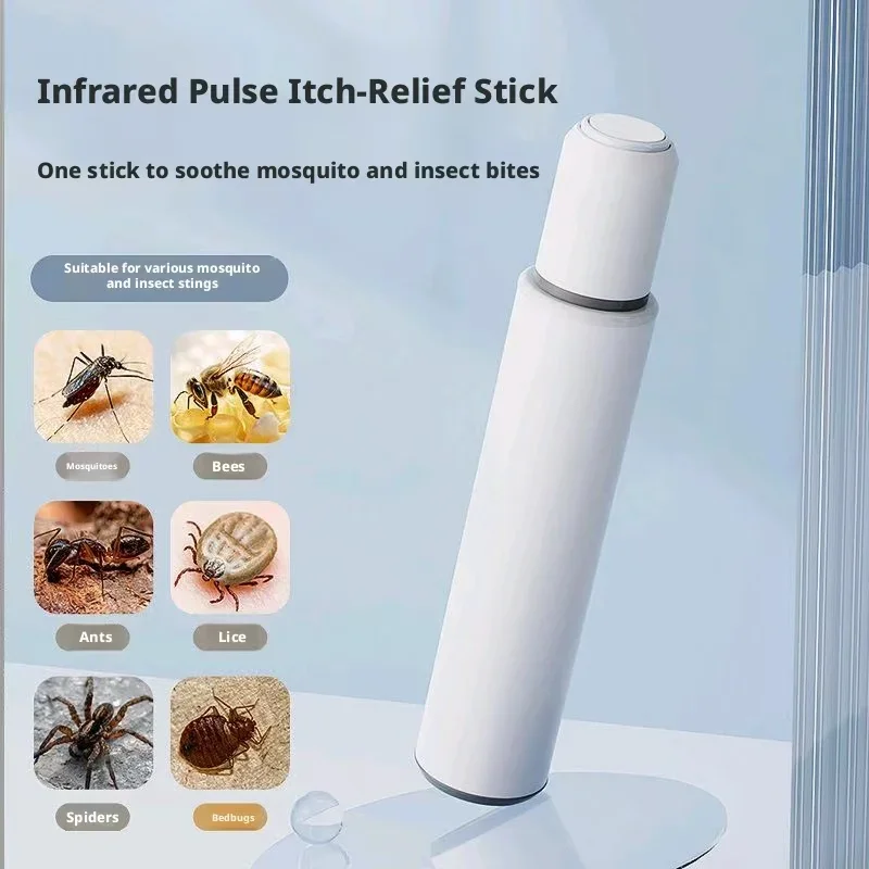 Portable Heat Therapy Anti-Itch Pen Electric Mosquito Bug Bite Healer Non-Toxic Itch Relief Device for Outdoor Travel Daily Use