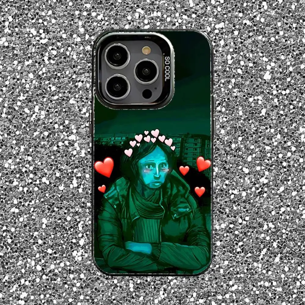 دخيل لا أنا لست حافظة هاتف بشري لهاتف آيفون 16,15,14,13,12,11,Pro,XS,Max,Plus,Mini,SE غطاء مقاوم للصدمات من الحلوى السوداء غير اللامعة