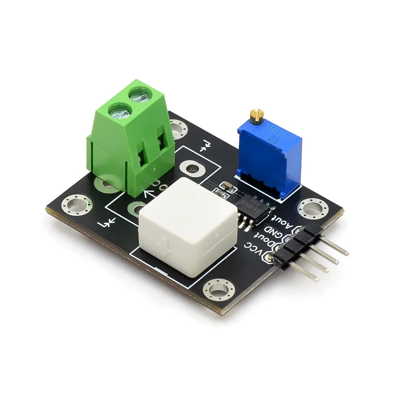 WCS2702 current detection sensor adjustable 2A short circuit/overcurrent protection module