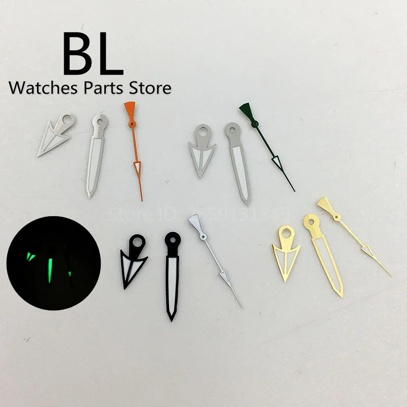 

BLIGER Black Silver Gold Watch Hand White Orange Green GOLD Second Hand For NH35 NH36 Automatic Movement Watch Accessories 3pcs