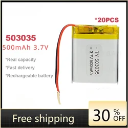 503035 Li-polymer Battery 3.7V 500mAh for Long-lasting Performance Rechargeable Equipment GPS Device DVD Navigation Systems Bank