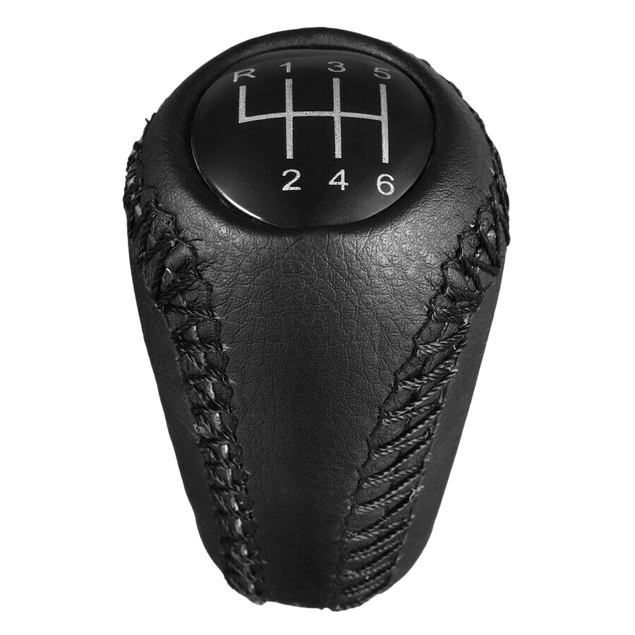 Car 6-Speed Leather Gear Shift Knob Stick Shifter for Mazda 3 5 6 CX-7 MX-5