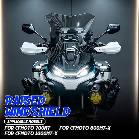 For CFMOTO 800 MT-X 1000 MT-X 700 MT Motorcycle Modified Windshield Wind Deflector Heightened Windshield Front Glass Accessories