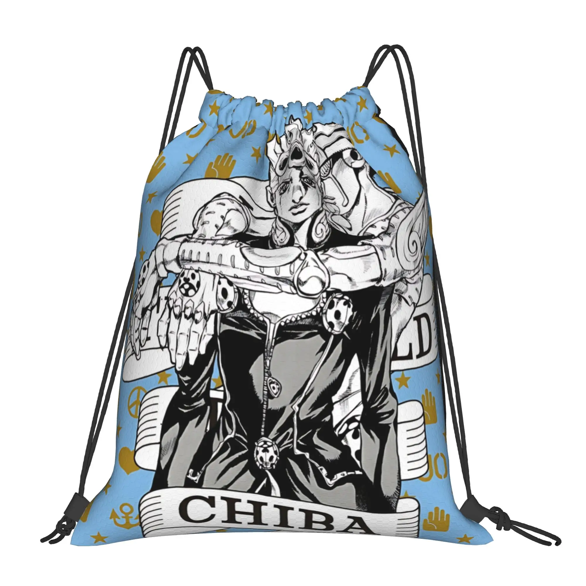 gym Pouch Jojo's Bizarre Adventure World  Drawstring Bags Men Women Storage Backpack Teenager Travel Bag Multi-function Pocket