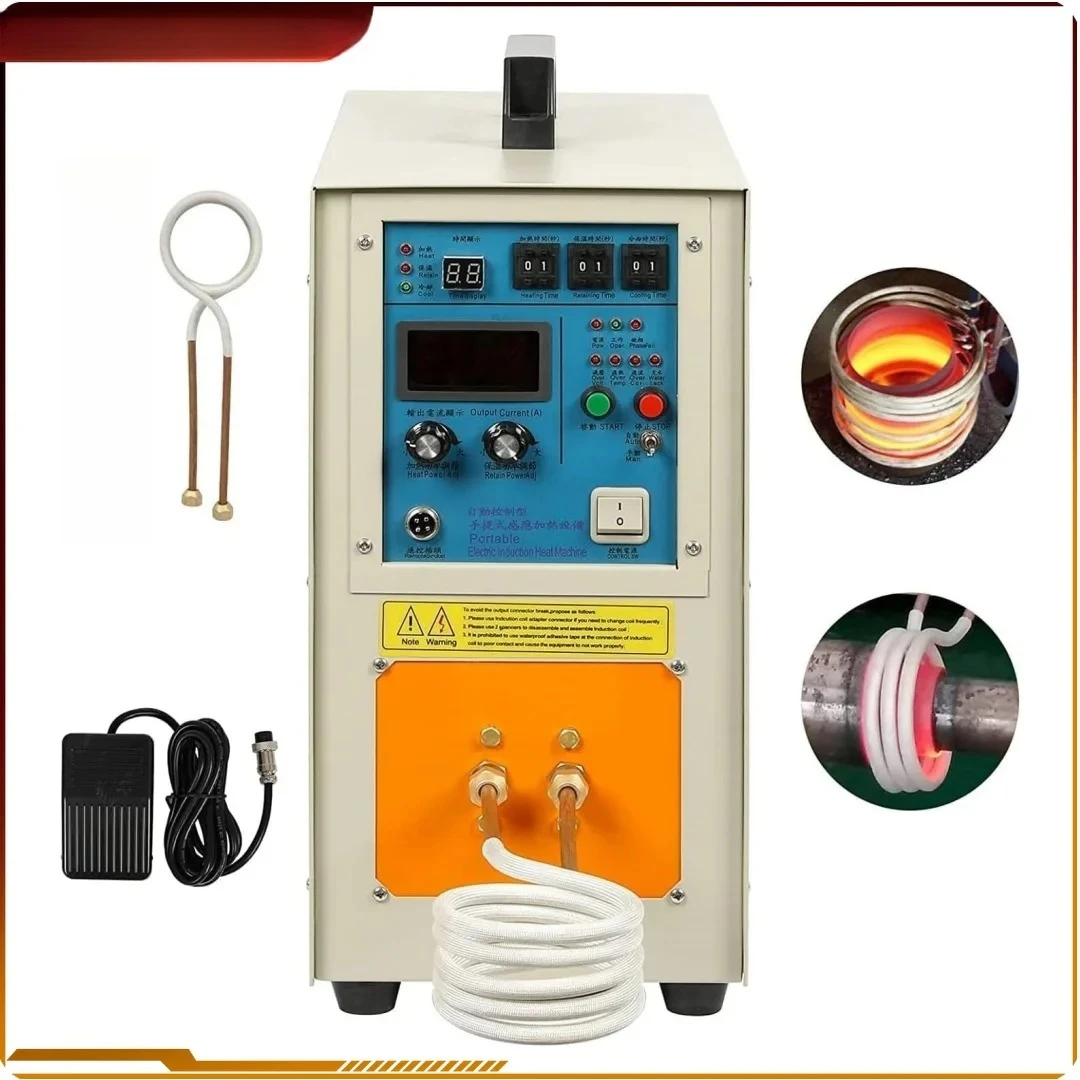 

High Frequency Induction Heating Machine 15KW 30-100KHz Heat Melting Welding Quenching Annealing Brazing Metal Melting Furnace