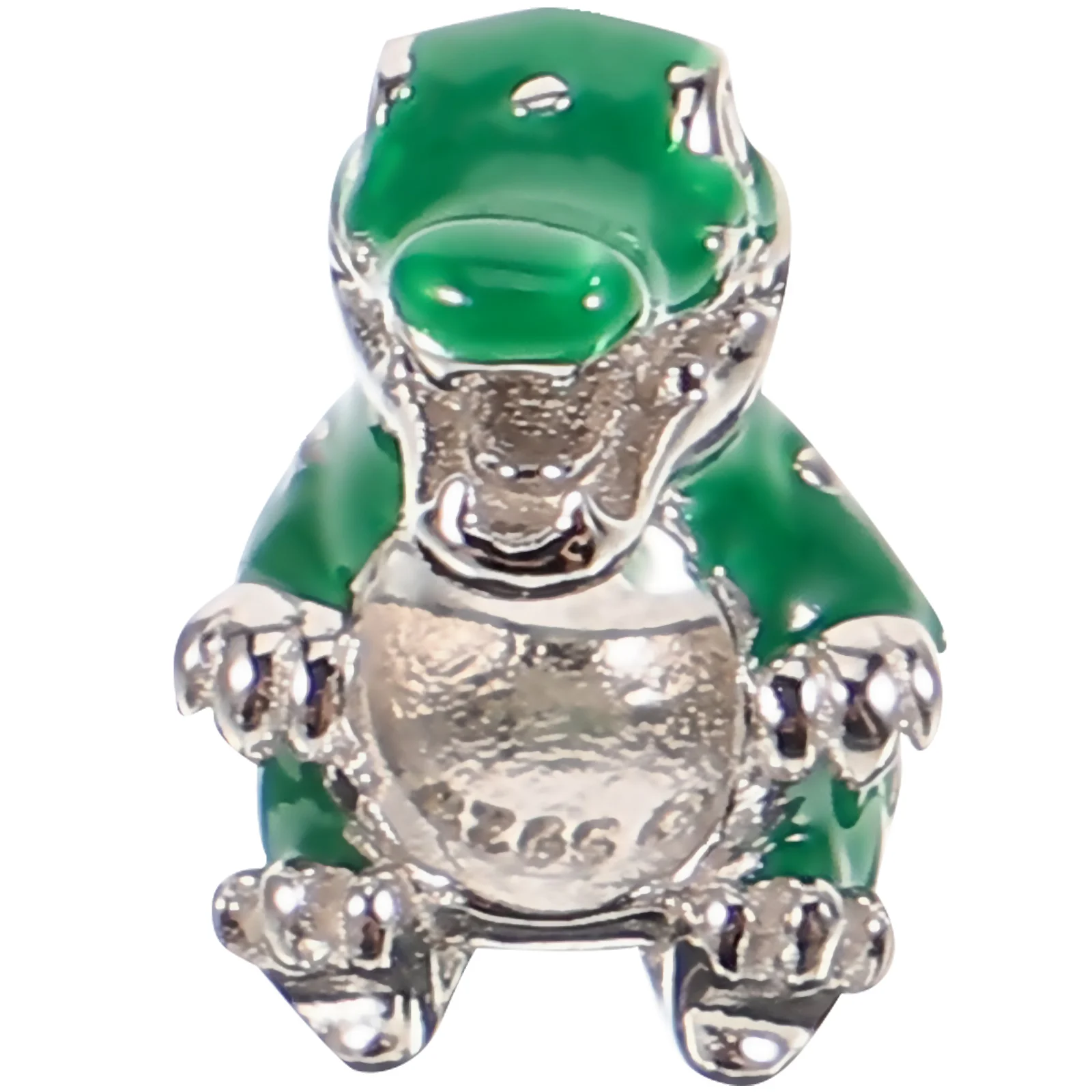 

Crocodile Charm Bracelet Bead Silver Jewelry DIY Accessory Green Hollow Design Durable Premium Fashion Necklace Anklet