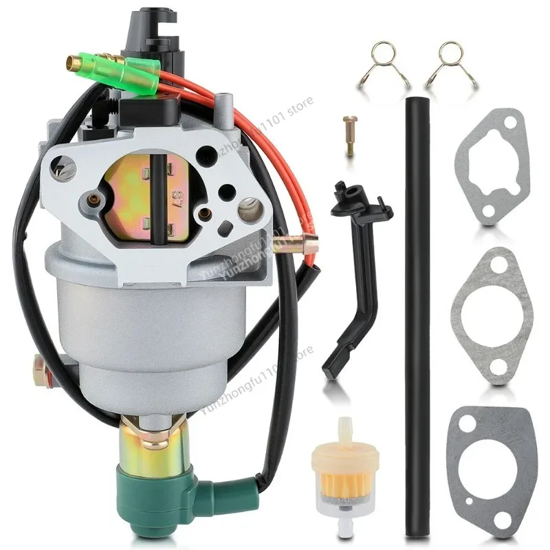Carburetor Repair Kit for P27 P27‑1 P27‑2 Engine Generator, Carb with Gaskets Fuel Filter Fuel Line Choke Lever