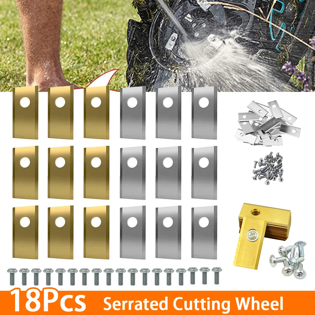 

18/36pcs Stainless Steel Blades Replacement For Worx Landroid Robotic Lawnmower Cutting Blade Set Lawn Mower Parts