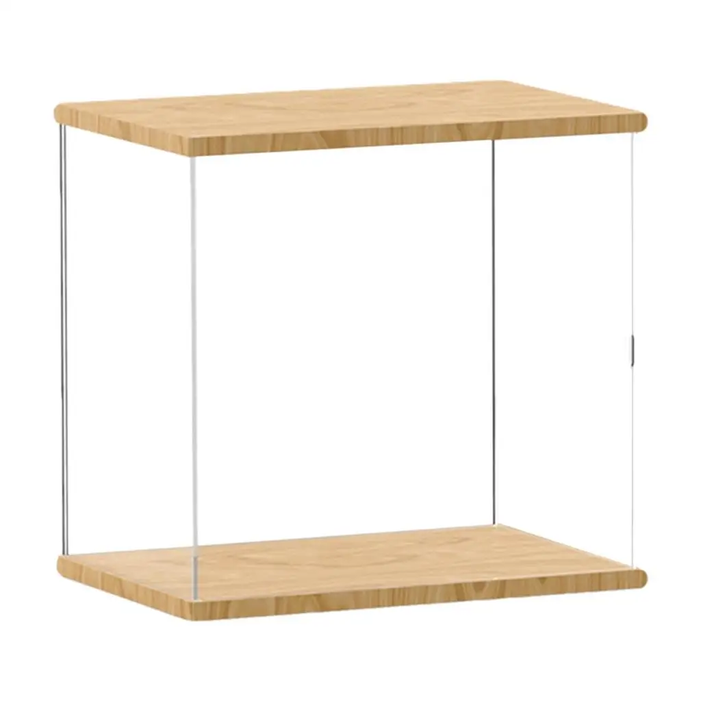 Acrylic Showcase Display Case for Action Figures Collectibles Anime Figurines Clear Box with Doors Countertop Cabinet Protector