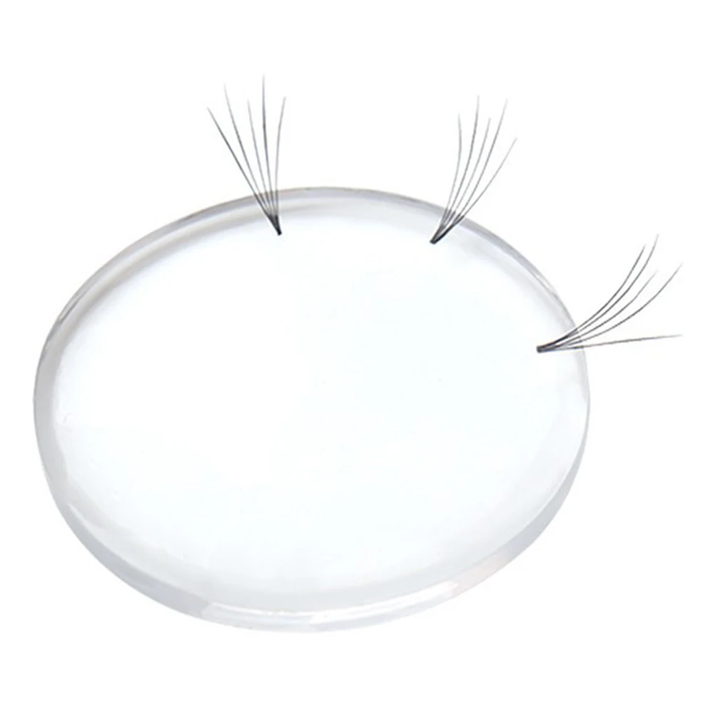 

6 Pcs Eyelash Bracket Pad Professional Extension Tools Lashes Tray Silicone Holder Gasket Long Lasting Adhesive Efficient