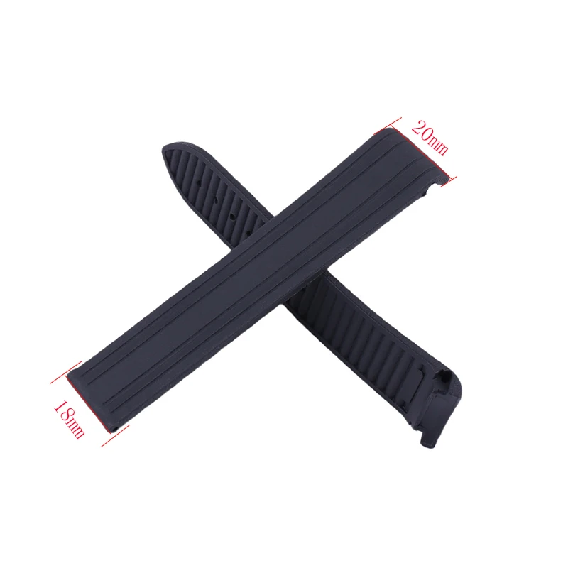 20mm Men's Rubber watch band accessory compatible with omega new Seamaster 300 Universe Ocean AT150 women's silicone watch strap