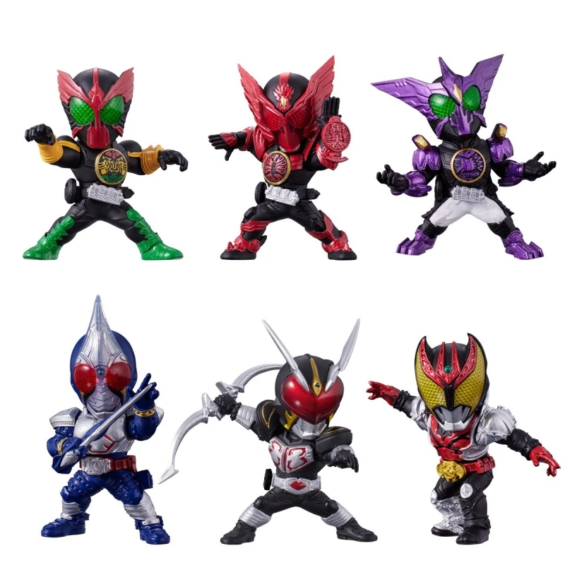 Bandai Original 7Pcs CONVERGE MOTION 5 Shokugan Kamen Rider Os Action Figure Model Toys Collectible Gifts For Children