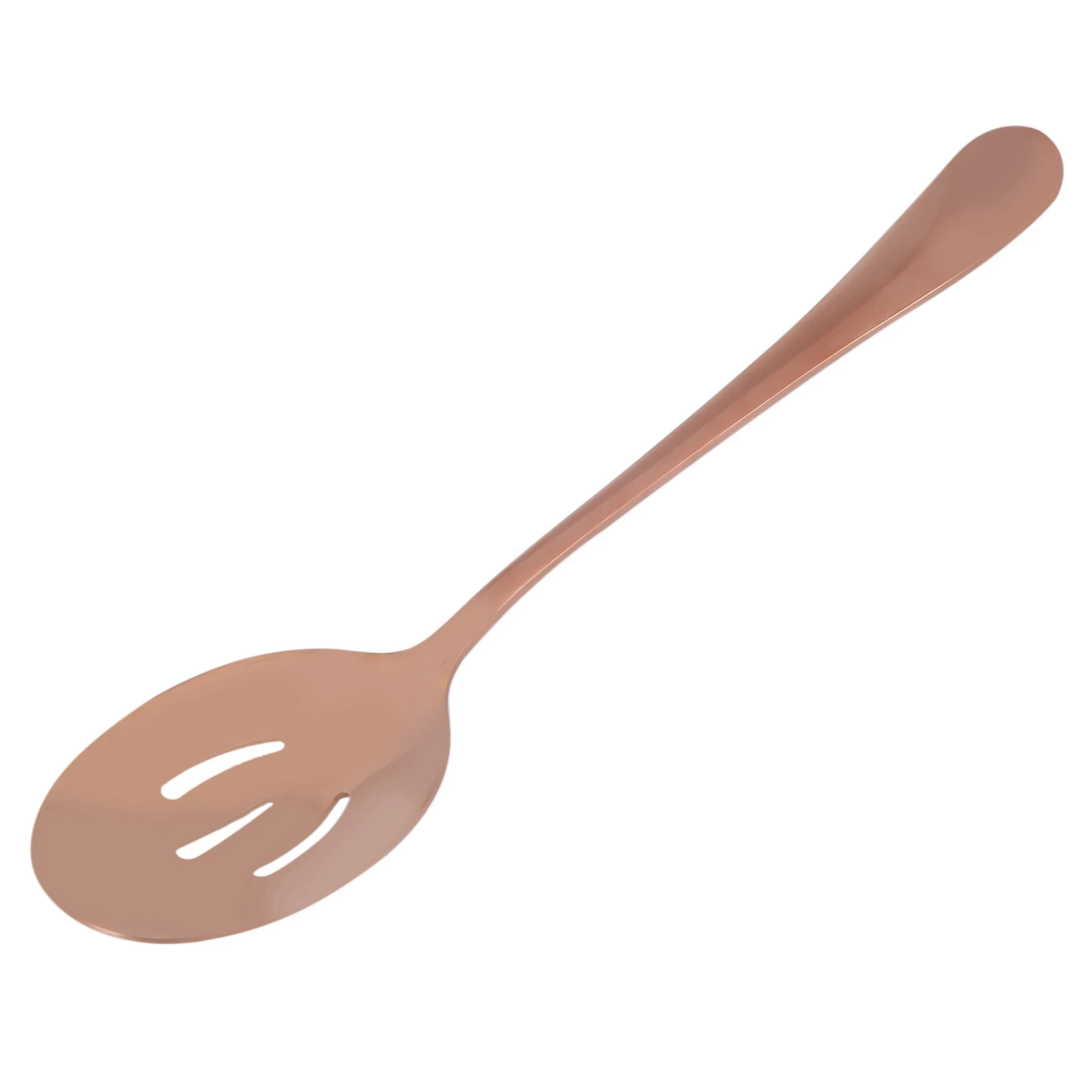 ABPQ-12-Piece Serving Flatware Silverware Set, Serving Utensil Set,Include Cake Server, Slotted Serving Spoon Rose Gold