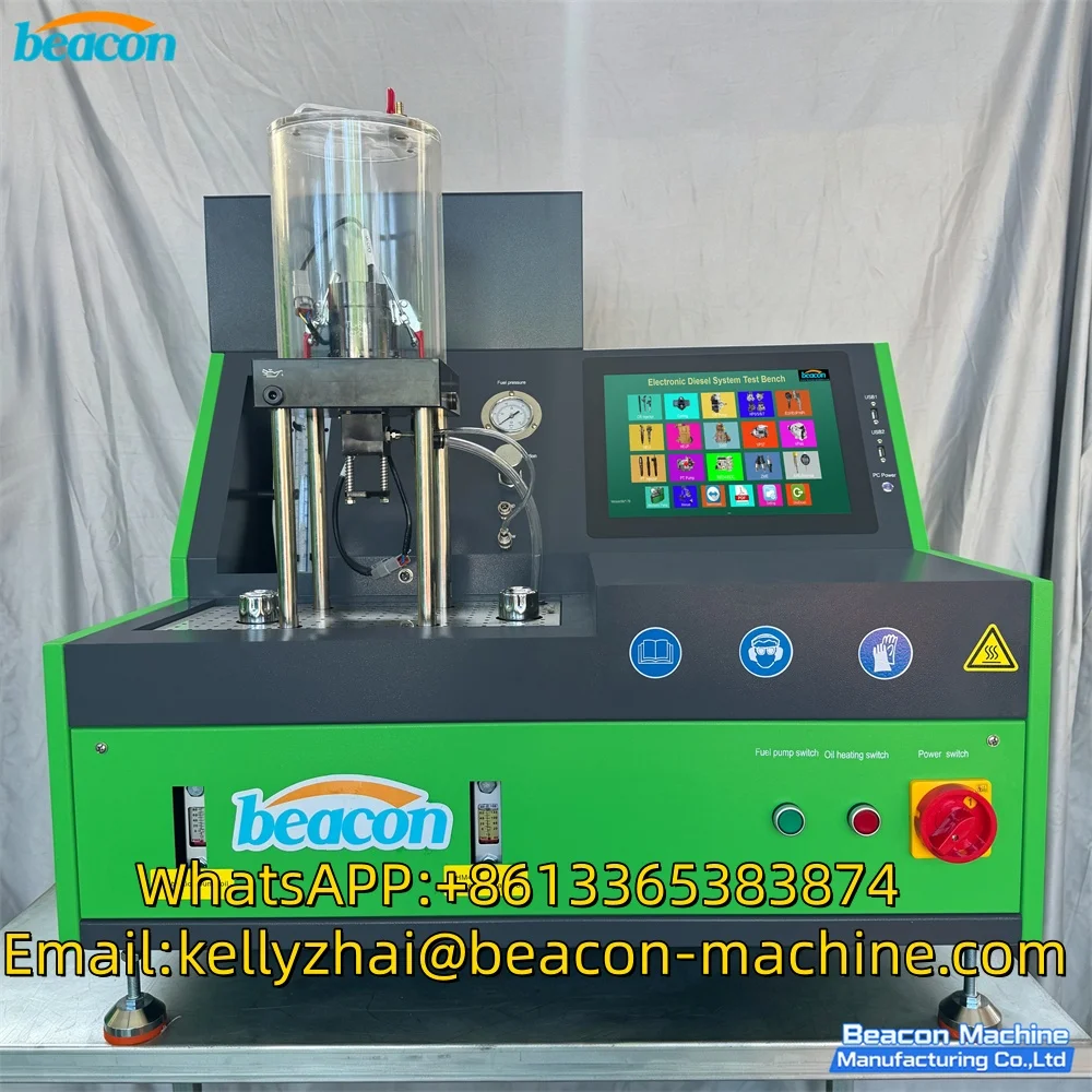 Common Rail Injector Test Bench for C7 C9 3126B 2.2KW 220V Diesel Injector Testing Machine with Graduated Cylinder