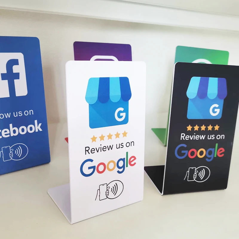 Imagem -05 - Nfc Stand Display Exibição para o Google Review Instagram Facebook Whatsapp Social Media App v Forma