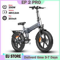 E-bike ENGWE EP-2 Pro 250W Motor 48V13AH Lithium Battery Aldult Electric Bicycle 20*4.0-In Fat Tire Foldable City Electric Bike