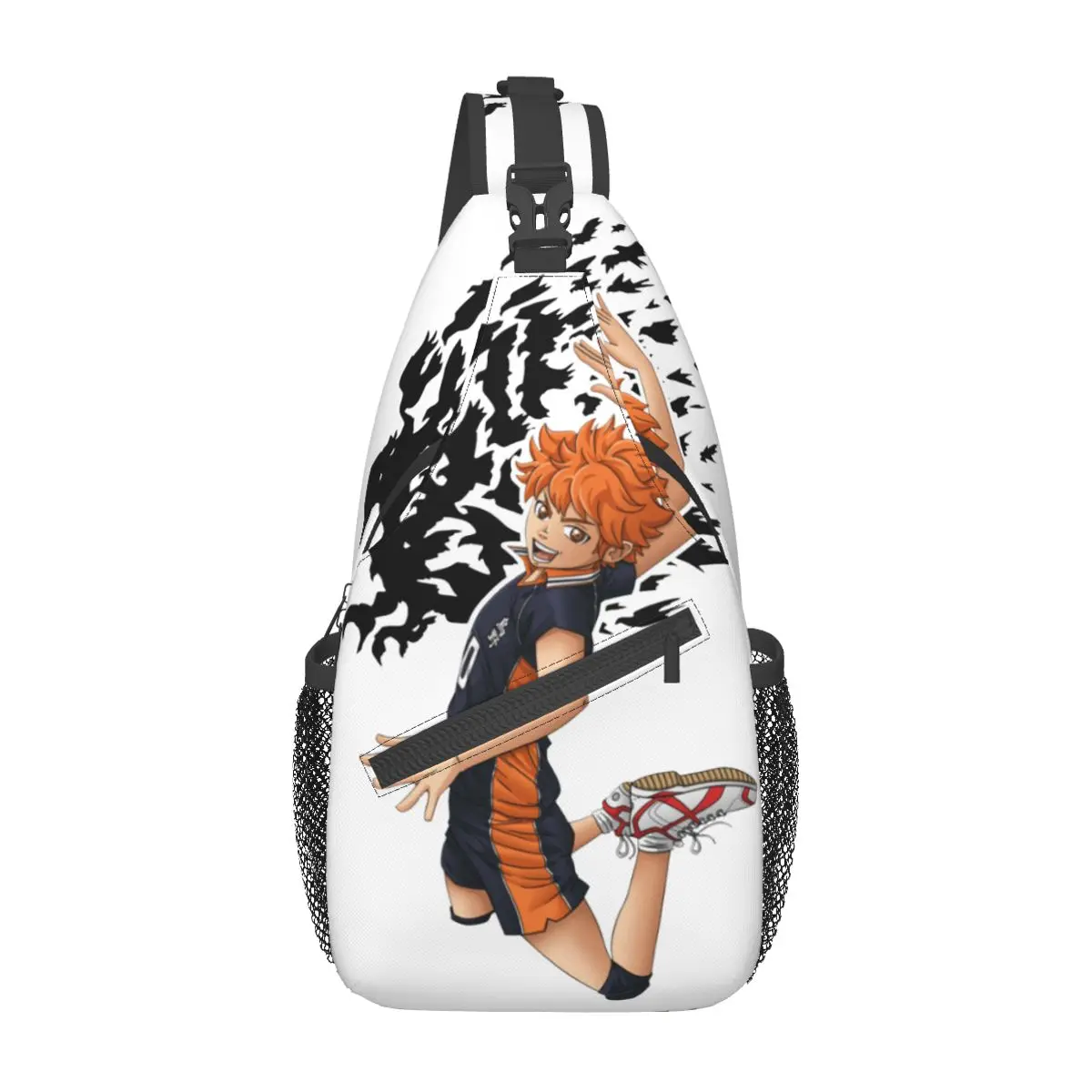 Haikyuu Anime Crossbody Sling Bag SmallChest Bag Bokuto Voleibol Manga Ombro Mochila Mochila Caminhadas Viagem Viagem Satchel