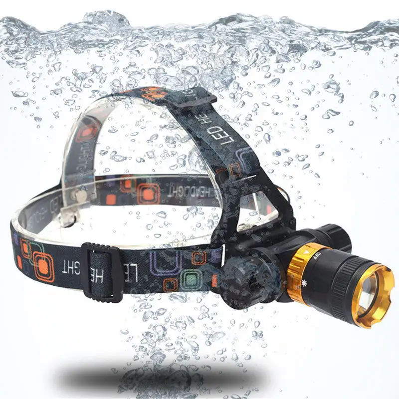 TMWT Diving High Power Headlamp LED Headlight High Quality IP68 Waterproof 2000 Lumen Rechargeable Head Light