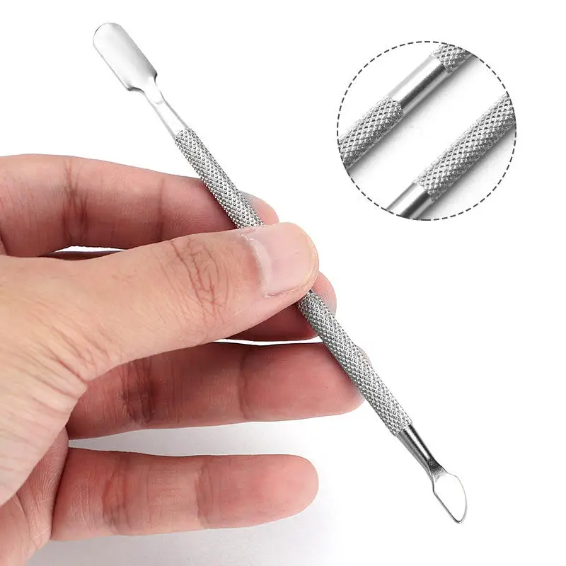 2/4/10 قطعة الفولاذ المقاوم للصدأ مقص أظافر مثلث بشرة الأظافر انتهازي الفضة المعادن انتهازي للبشرة هلام مزيل طلاء الأظافر #5