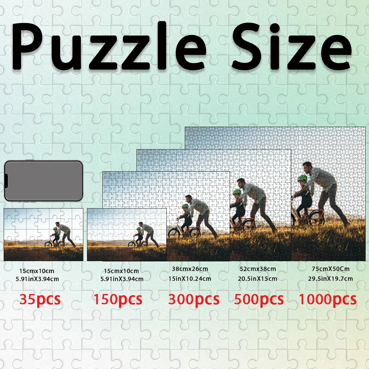 

Деревянный пазл с индивидуальным фото-портретом (1 шт.), идеальный подарок на годовщину, свадьбу, день рождения, День святого Валентина для семьи и друзей.