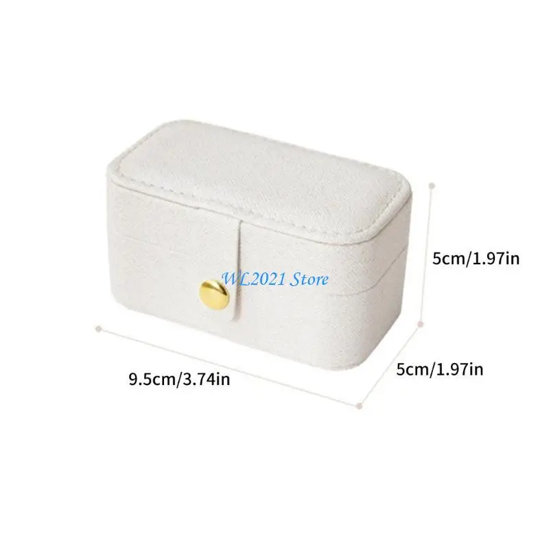 G5GC High-End-Schmuckstaierbox-Ringe Anhänger Ohrring Box Travel Tragbare PU Box