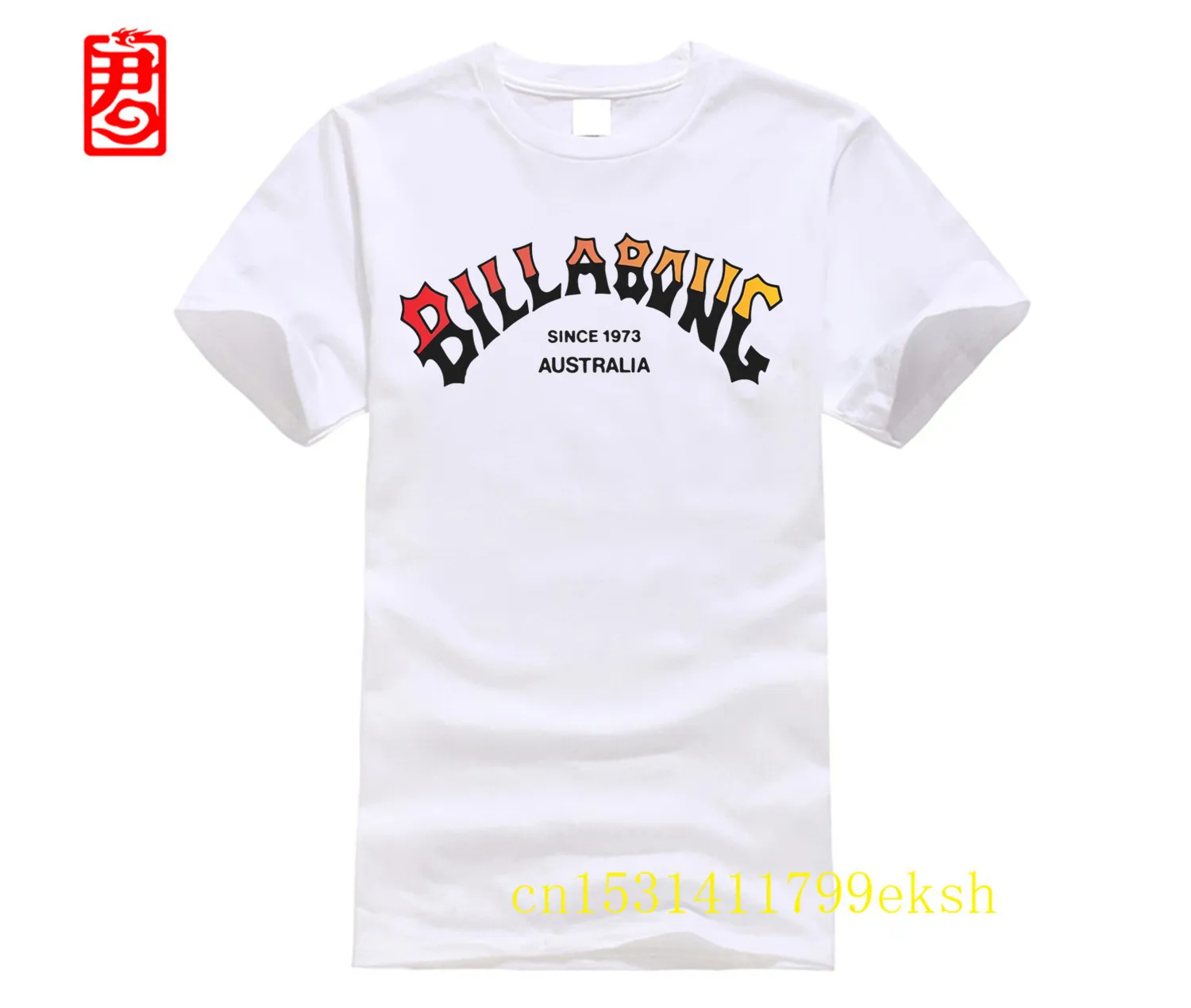 Oversized t-shirt BILLA BONG  Mens T-Shirt Awesome Short-Sleeve Tee Shirt Man Printed Basic 100% Cotton Tops & Tees TEE