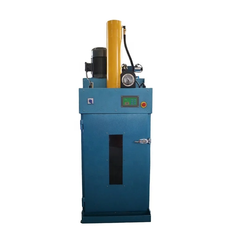 Vertical Hydraulic Electric Drum Crusher Baler Machine