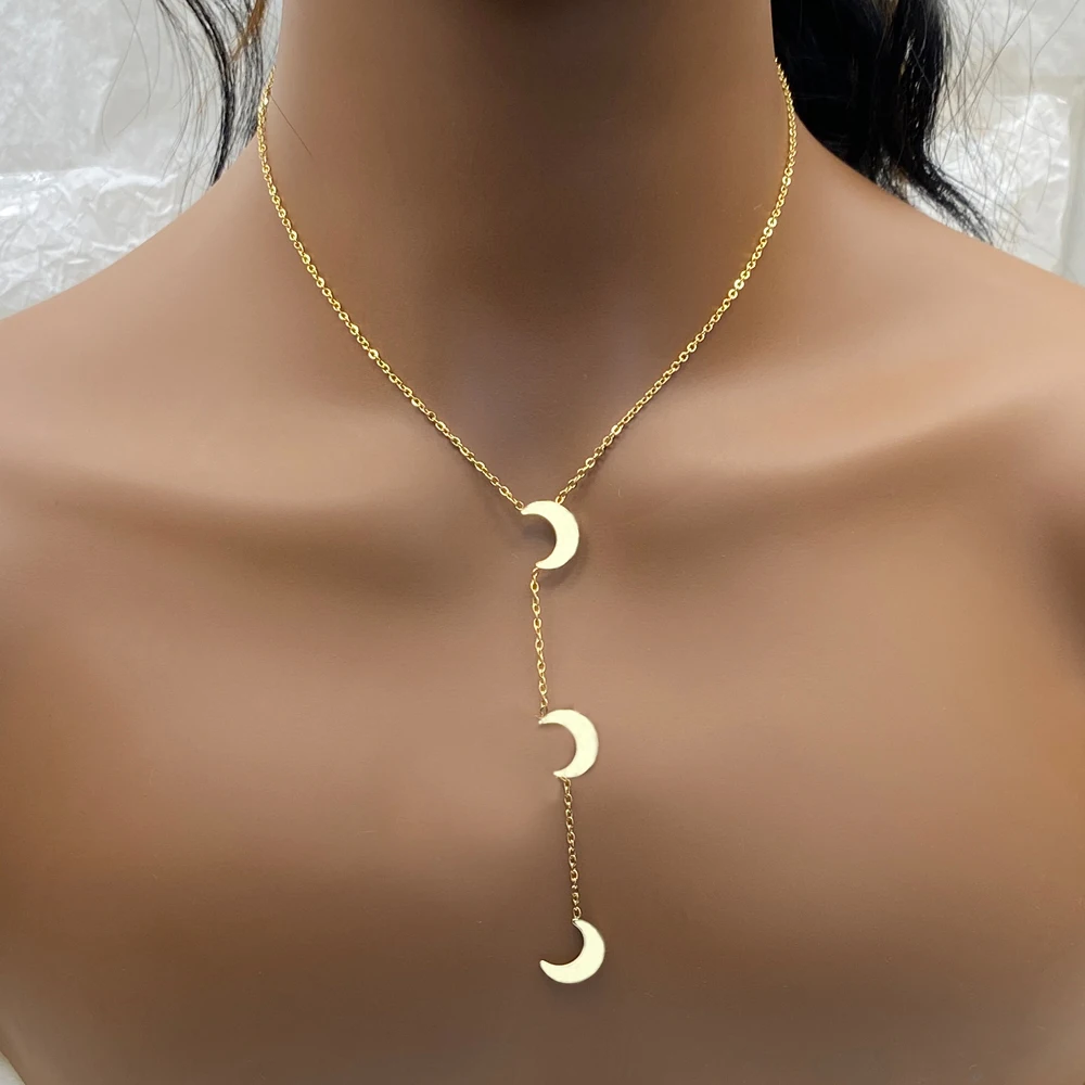 High Quality Polished  Mixed Styles Competitive Price Star Pendant Stainless Steel Fashion Tassel Necklace  Cross  Butterfly