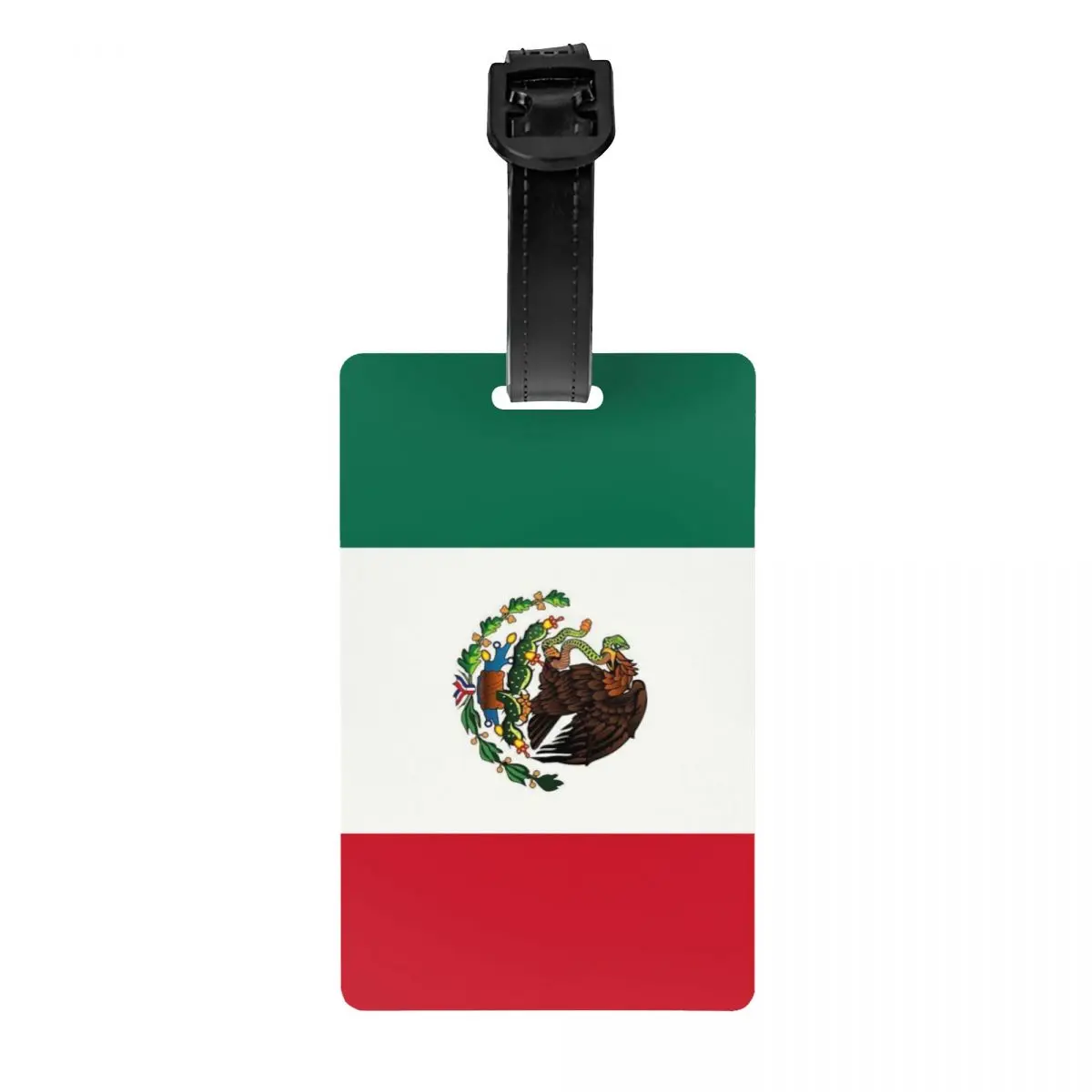 Etiqueta de equipaje con bandera de México personalizada para maleta de viaje, cubierta de privacidad, etiqueta de identificación