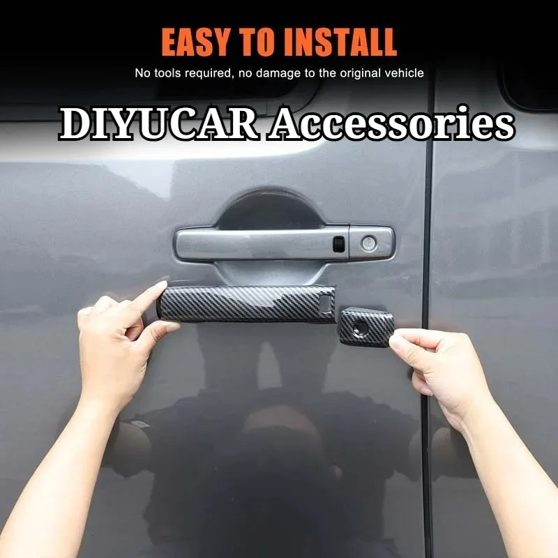 For Nissan Frontier 2022-2026 ABS Black Car Door Handle Protective Cover Trim Exterior Accessories