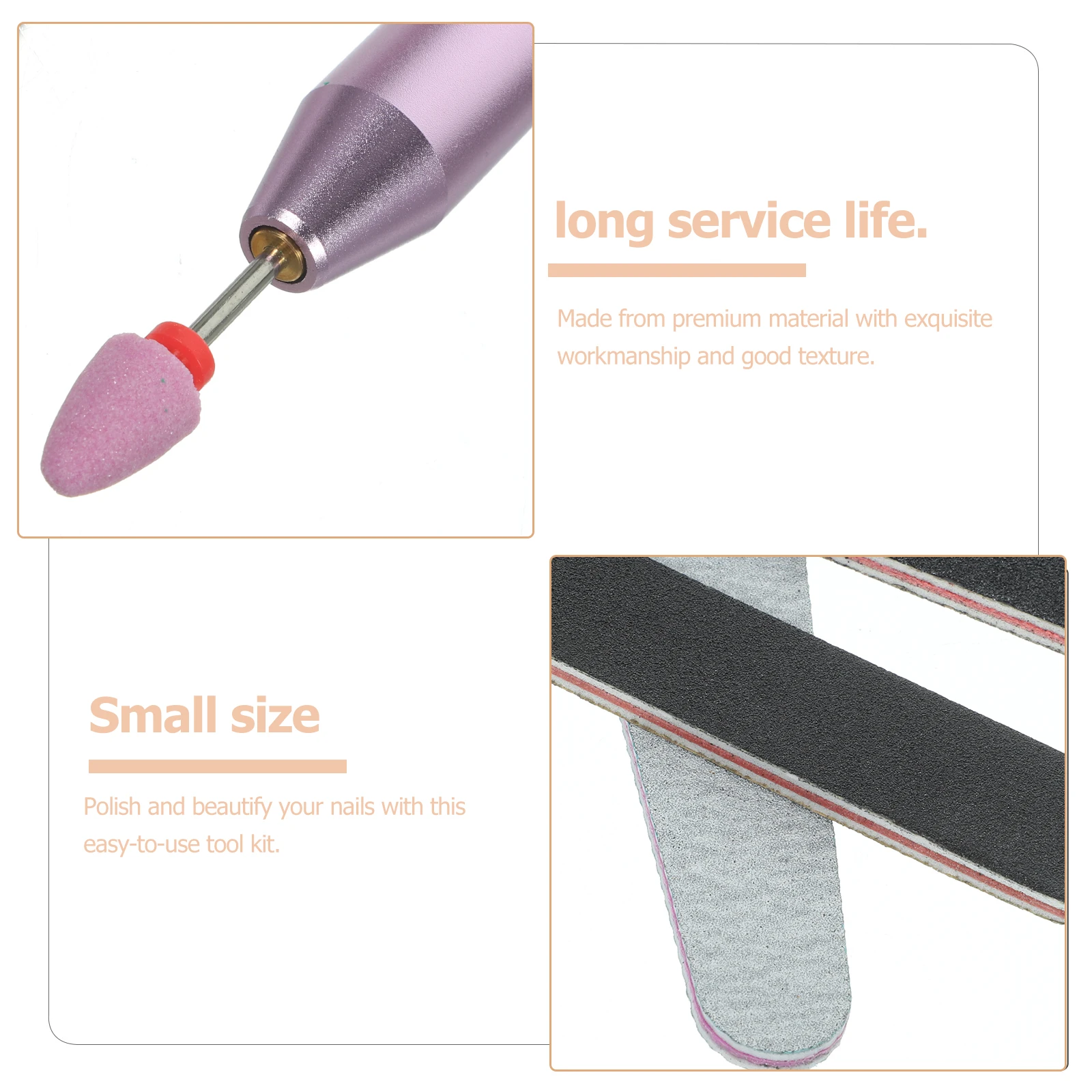 

1 Set Electric Grinding Tool Kit Premium Manicure Polisher For Nail Art Care Portable Trimmer Replaceable Drill Bits Nail Beauty