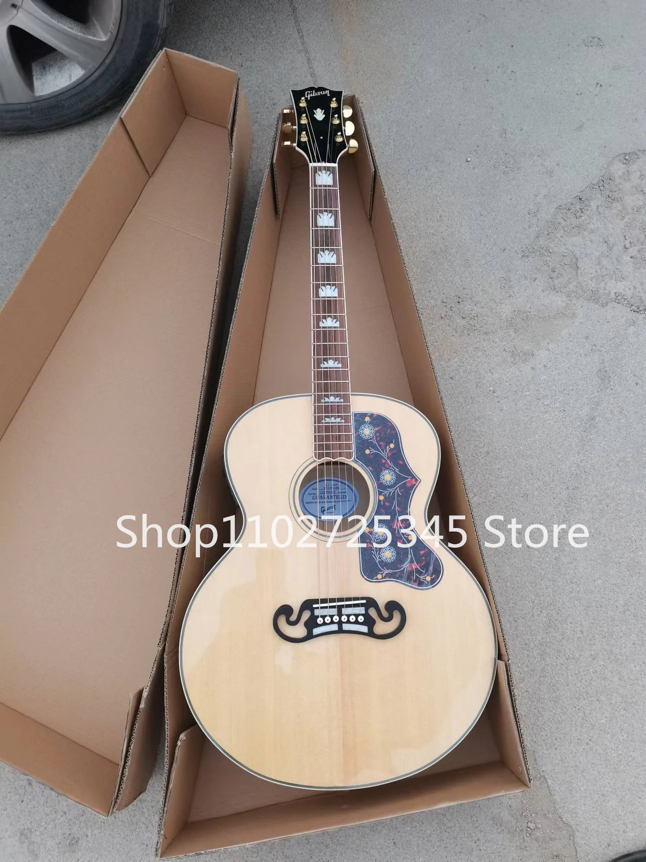 

Chinese guitar factory customized, 43 inch, new Fishman pickup j200 original acoustic electric guitar Sunburst inventory guitar,