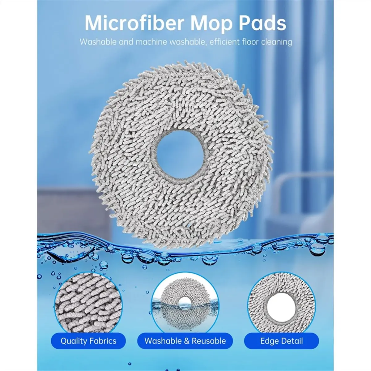【A99Z~】 Accessories for Robot Vacuum Cleaner, Main Brushes, Mop Pads