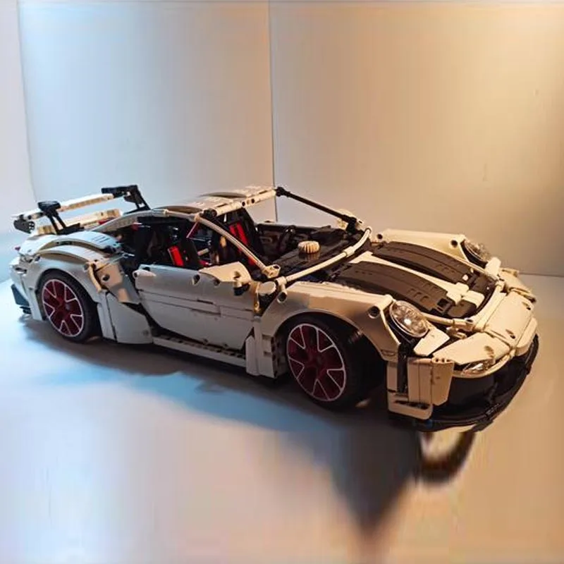 New MOC-128816  RS with 5+1 manuel transmission Supercar Racing Car Building Blocks Kid Educational Toys Birthdays Gifts Sets