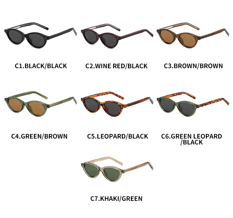 Neue Retro Kleine Sonnenbrille Frauen Polarisierte Fahren Gläser Marke Designer TAC Casual Shades Cat Eye Stile – Detail 8