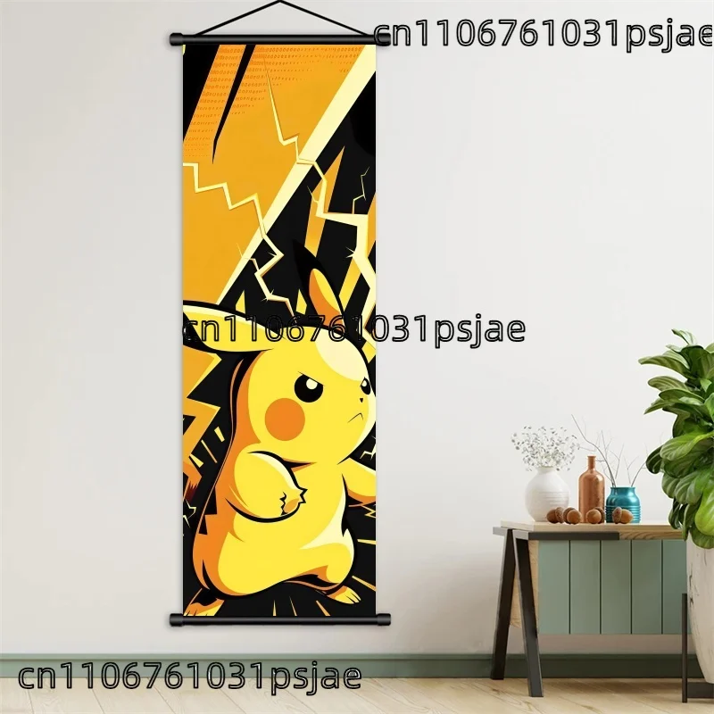 Pikachu - Centered Pokémon Scroll Prints, Vivid Prints Show Pikachu's Charm & Cuteness for Fans' Rooms, Add Warm Vibe view 6