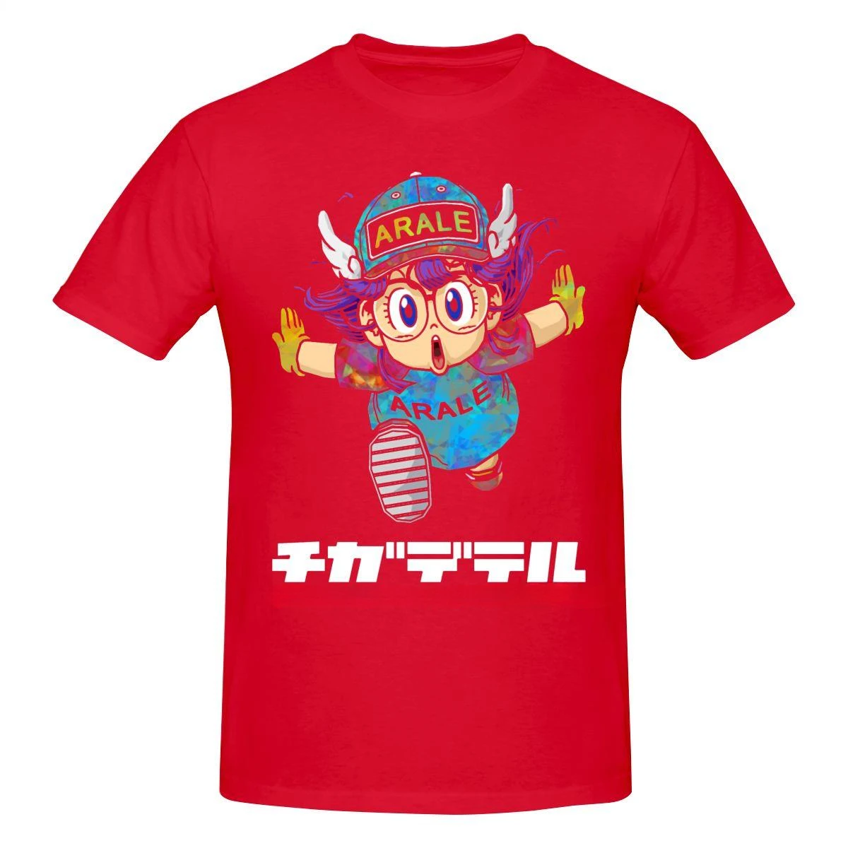 O-neck Cotton Short Sleeve Tshirt Men Slump Akira Toriyama Arale T Shirt  COTTON  fashion sweat Short sleeve tee men clothes