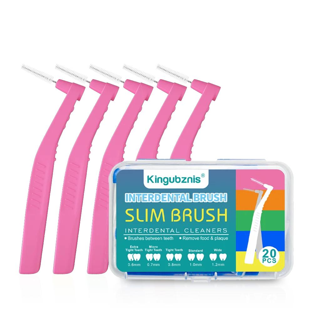 Kingubznis 20pcs Rager Voor Tandheelkundige Orthodontie Schoon Tussen Tanden Schoonmaken Gereedschap Zachte Mini Borstel Met Stofkap - afbeelding 1