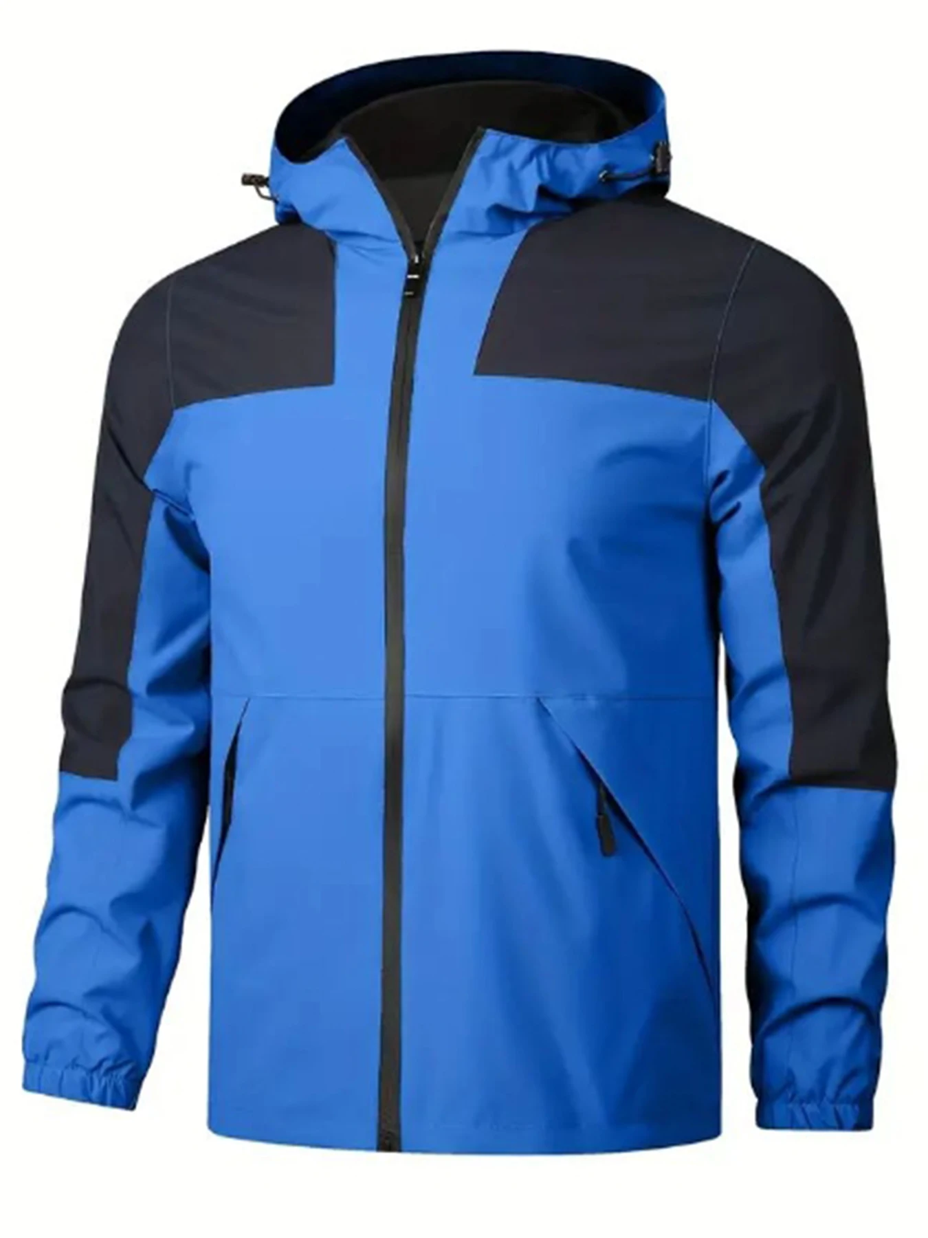 Spring and autumn thin men's waterproof hiking and mountaineering jacket, outdoor mountain hiking light windbreaker
