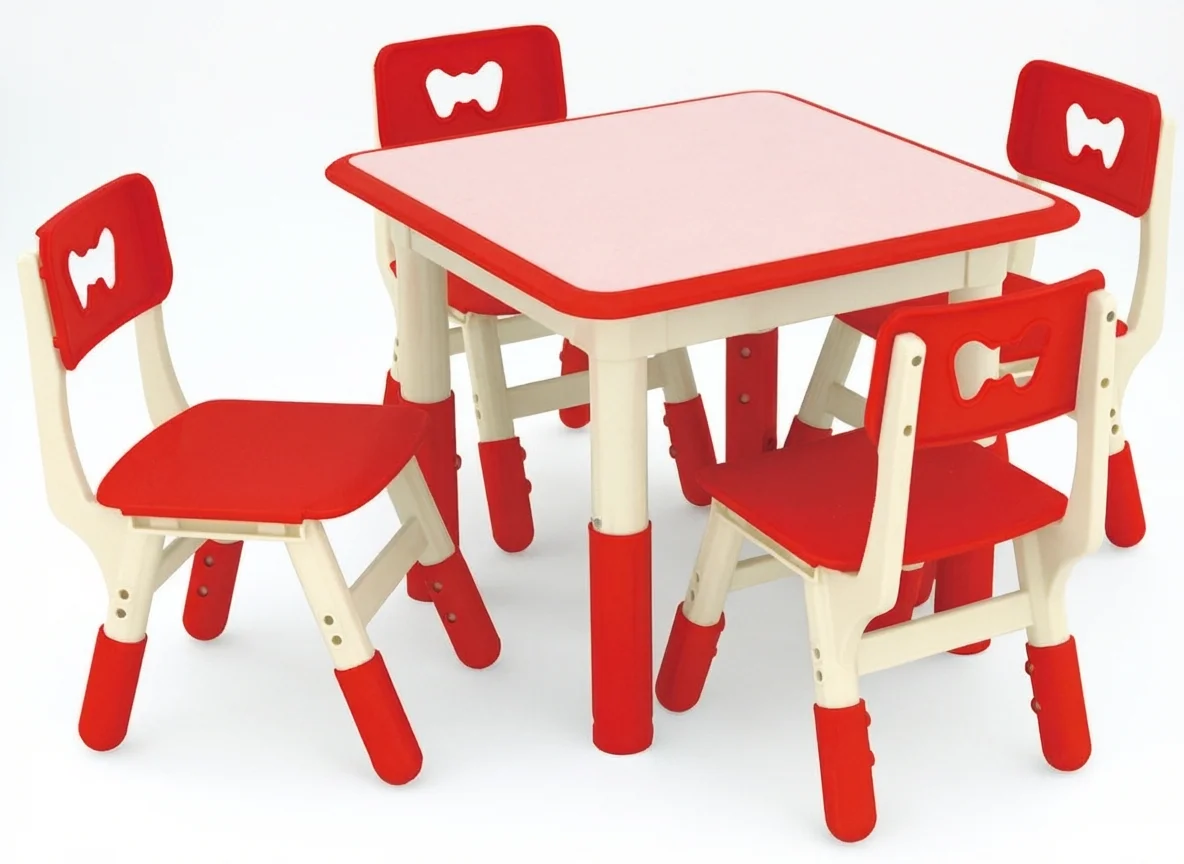 Preschool Furniture Daycare Adjustable Study Table Children Furniture Sets Nursery Desk and Chair Set view 5