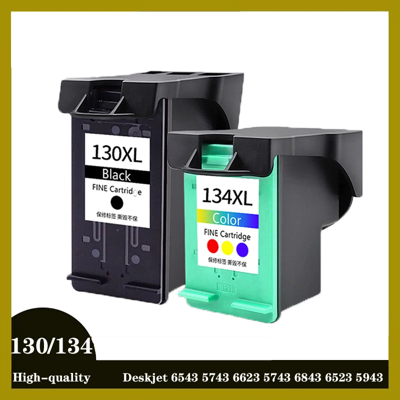 einkshop for hp 130 134 Ink Cartridge Replacement 130 134 Deskjet 6543 5743 6623 5743 6843 6523 5943 6943 6983 printer