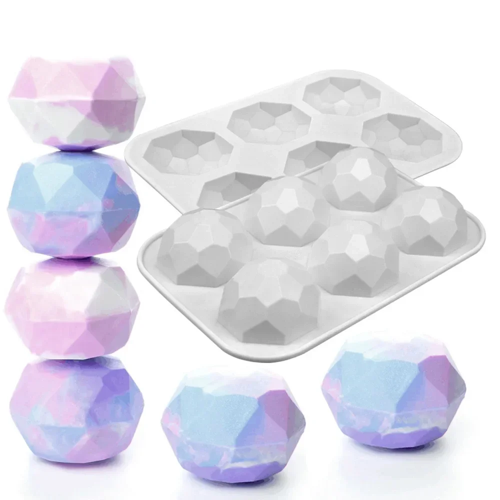 Multicavity Creative Pebble Silicone Soap Mould Candle Resin Plaster Mold Stone Ice Cube Chocolate Making Tool Home Decor Gifts