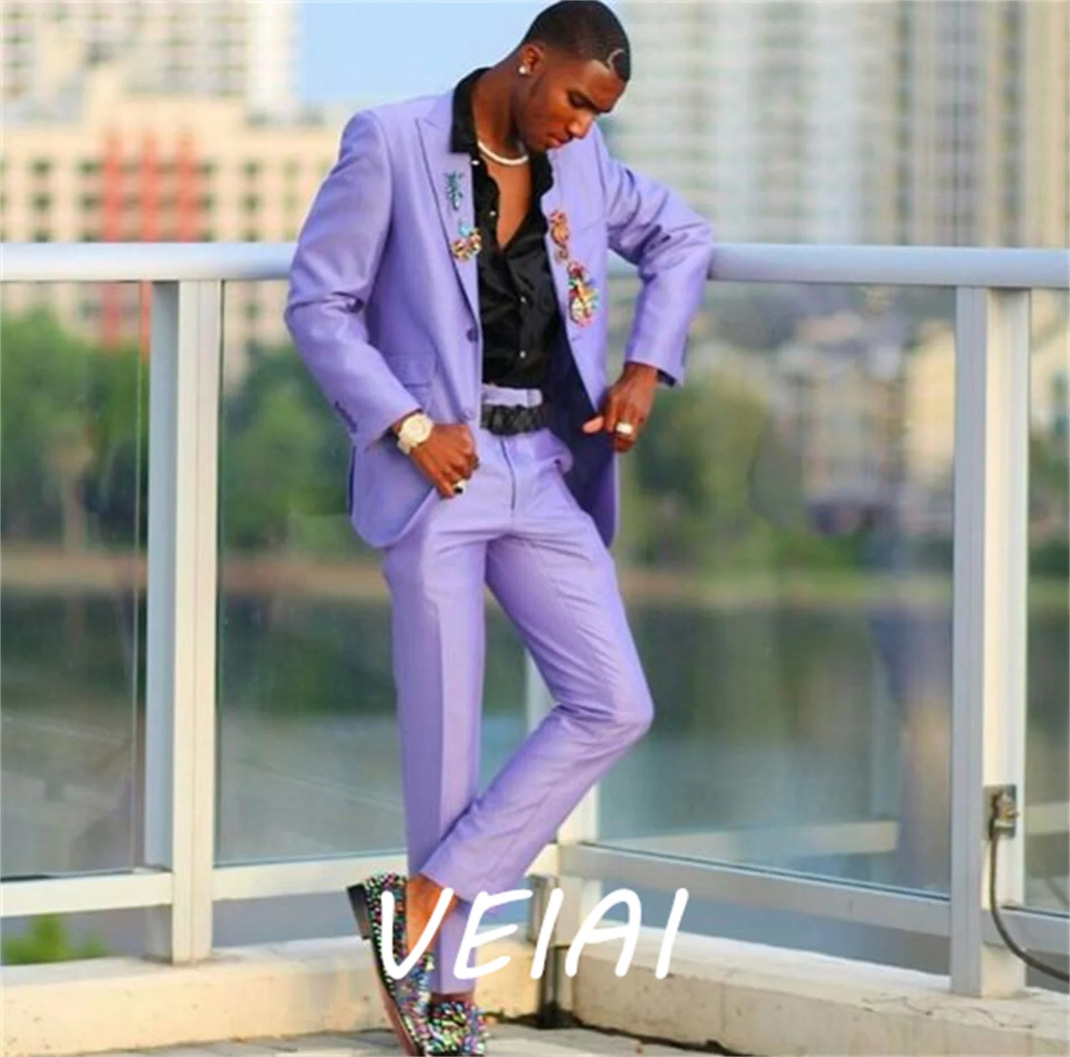 

Customized New Mens Suits With Pants Slim Fit Tuxedo Wedding Suits For Men Business Blazer Custom Two Piece Latest Coat And Pant