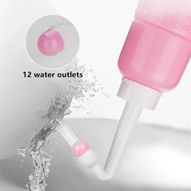 350ml/500ml Portable Bidet Spray Handheld Travel Bidet for Pregnant Women Baby Cleansing Water Washer Bottle Baby Mom Showers