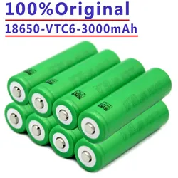 New VTC6 3.7V 3000mAh Rechargeable Li-ion Battery 18650 for Sony US18650 VTC6 30A Toys Flashlight Tools...