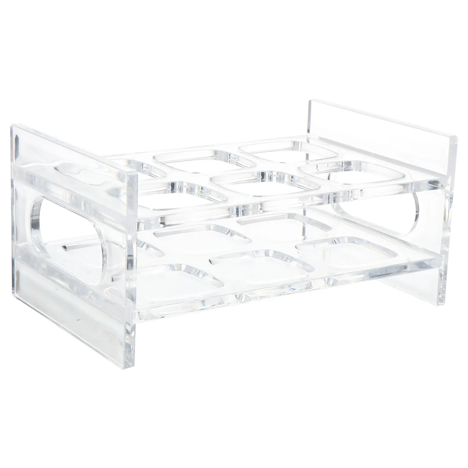 

Acrylic Shot Glass Holder Liquor Cup Display Rack Bar Drinkware ganizer Transparent Exhibition Reusable Easy Clean