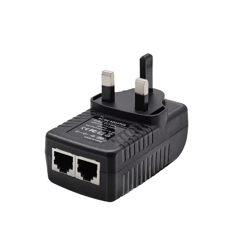 POE Power Supply Adapter 48V 0.5A EU/US/UK Plug for Injector Ethernet IP Camera POE Switch NVR Router for CCTV Security Camera