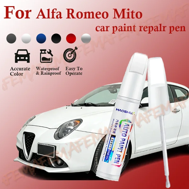 Para Alfa Romeo Mito 2010-2025, Lápiz de Reparación de Pintura, Eliminador de Arañazos, Accesorios para Auto, Negro, Blanco, Azul, Gris, pintura coche