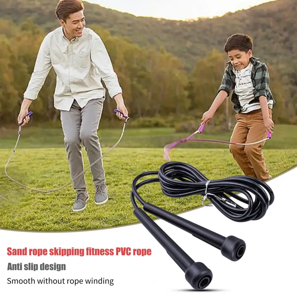 Useful Tear Resistant Training Jump Rope Plastic Handle Training Jump Rope Anti Winding Skipping Rope for School